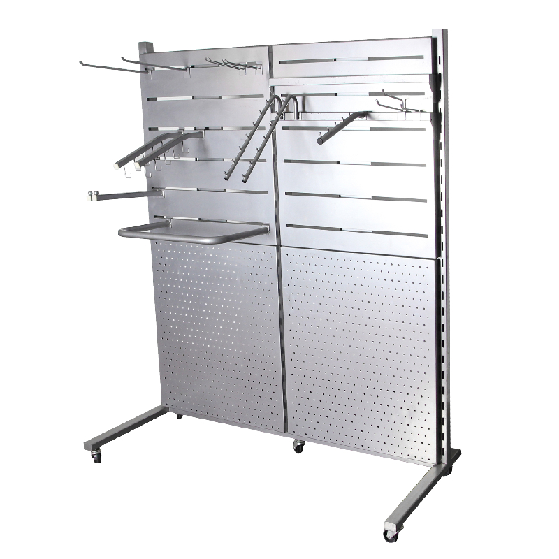 Formost Retail Clothing Display Rack with Pegboard Stand